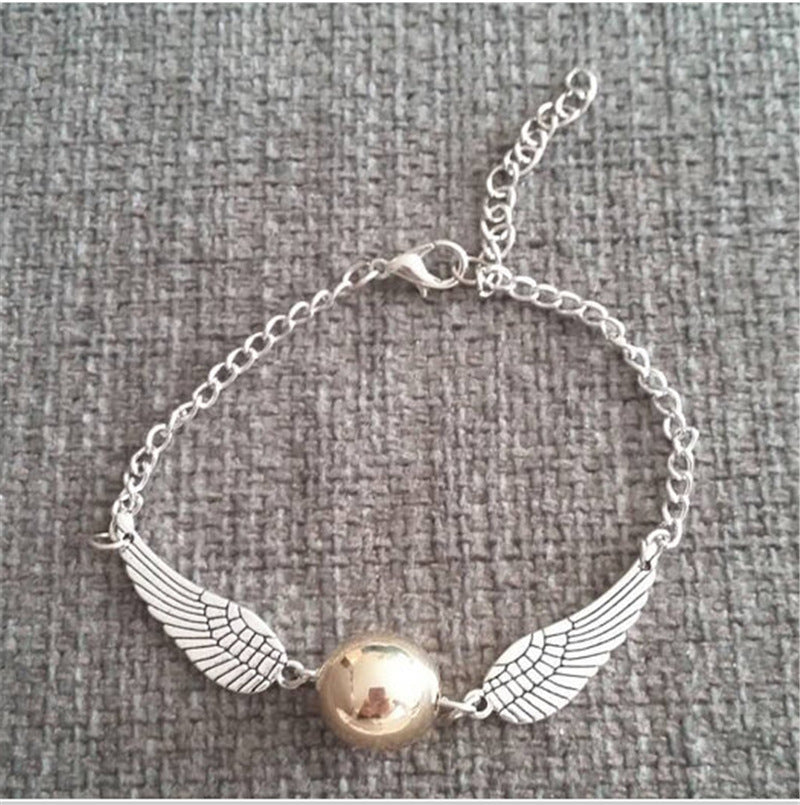 European And American Foreign Trade Jewelry Angel Wings Pearl Silver Bronze