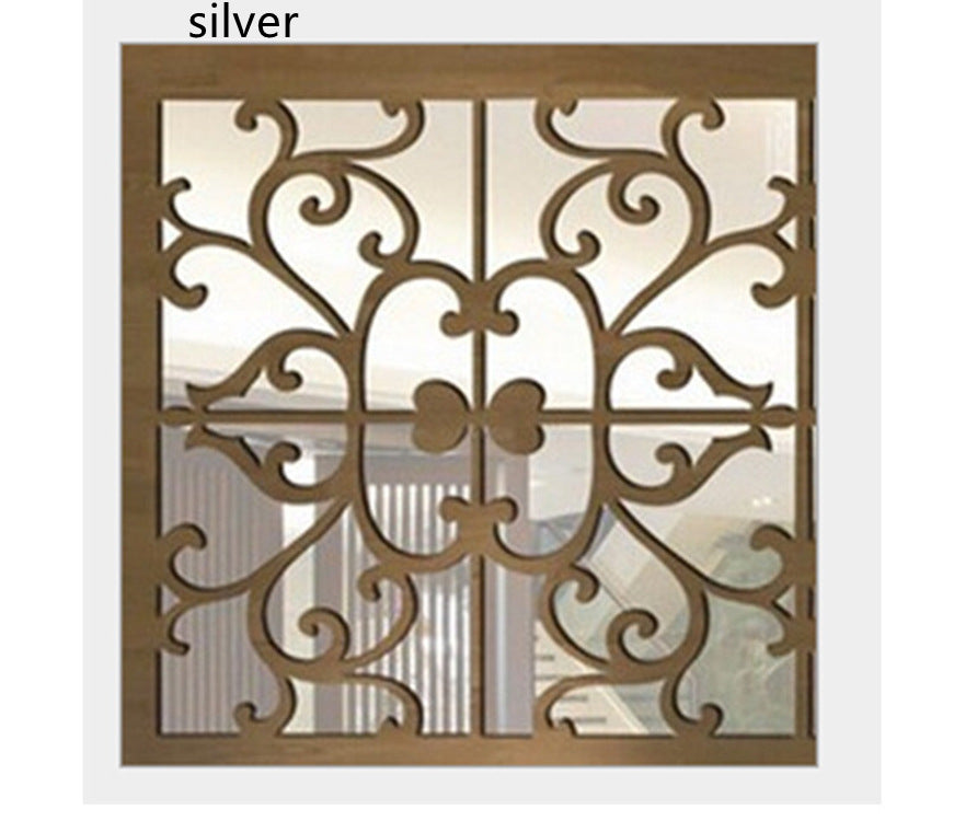 Acrylic Mirror Wall Stickers Wedding Room Bedside Makeup Mirror