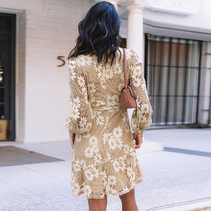 Women's Temperament Fashion Straps Lace Dress