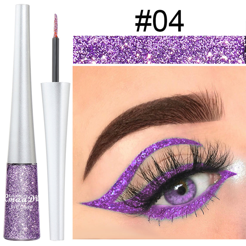 Multicolor Glitter Powder Liquid Eyeliner