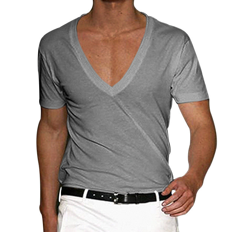 Men's Short Sleeved V-neck