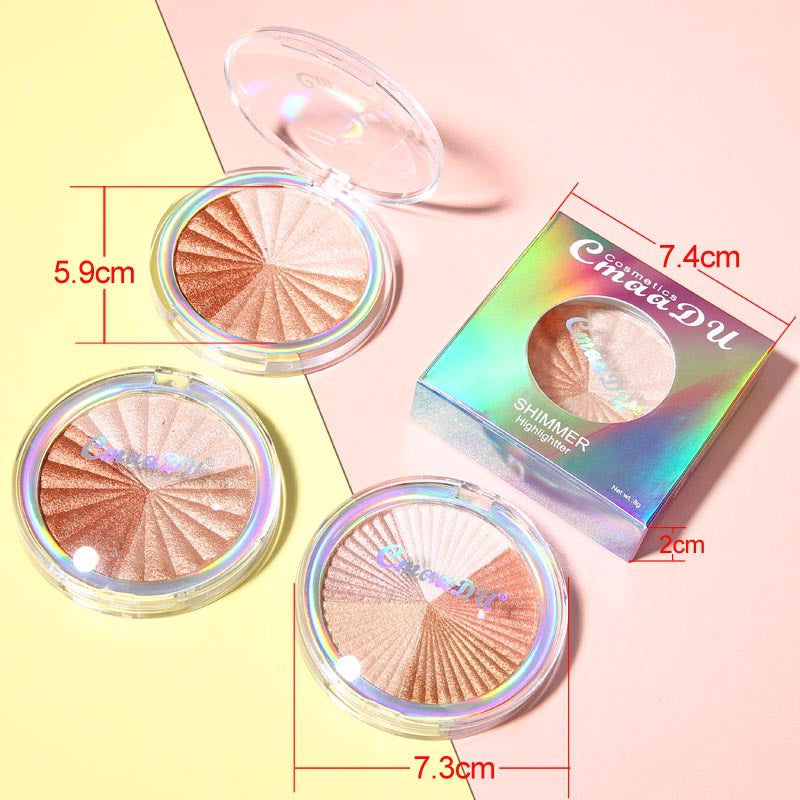 Multi Color Baking Highlighting Enhances Silhouette And Contouring Powder