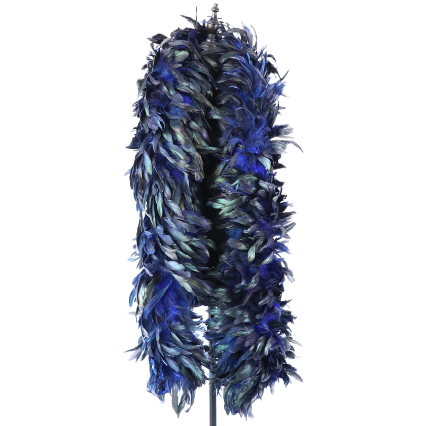 Catwalk Dress Up Colorful Chicken Feather Scarf Accessories Velvet Strips