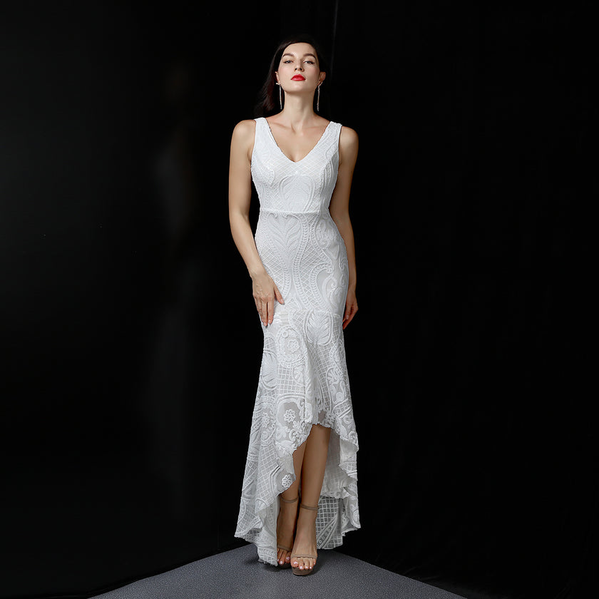 Night Show Ladies Party Dinner Dress Host