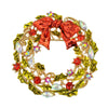 Bow tie wreath brooch