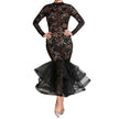 Lace Dress Evening Party  Long Skirt Mermaid Dress