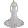 New Bridal One Shoulder Trailing Wedding Dress