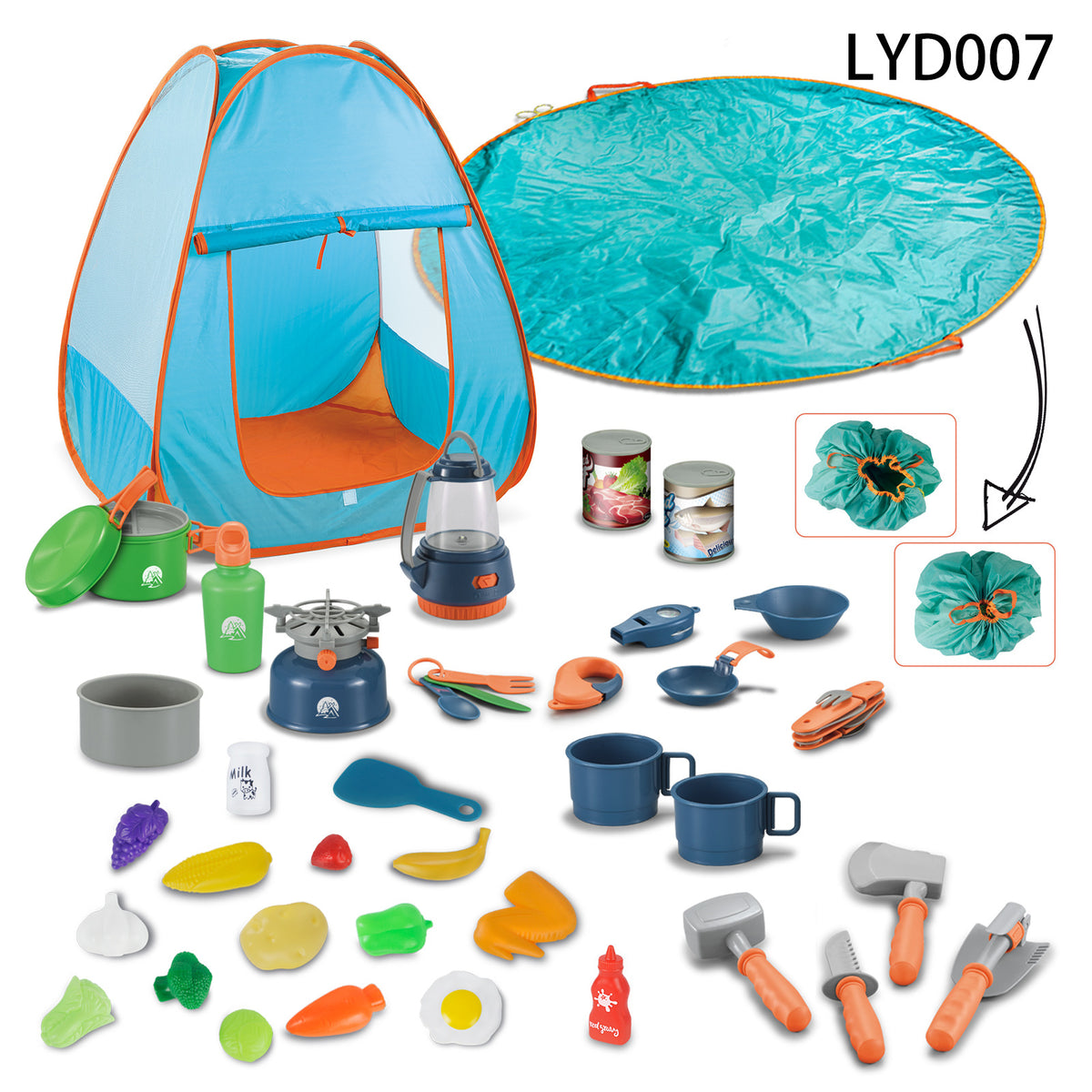 Alpcamers Children's Simulation Camping Tent Play House Toys Outdoor