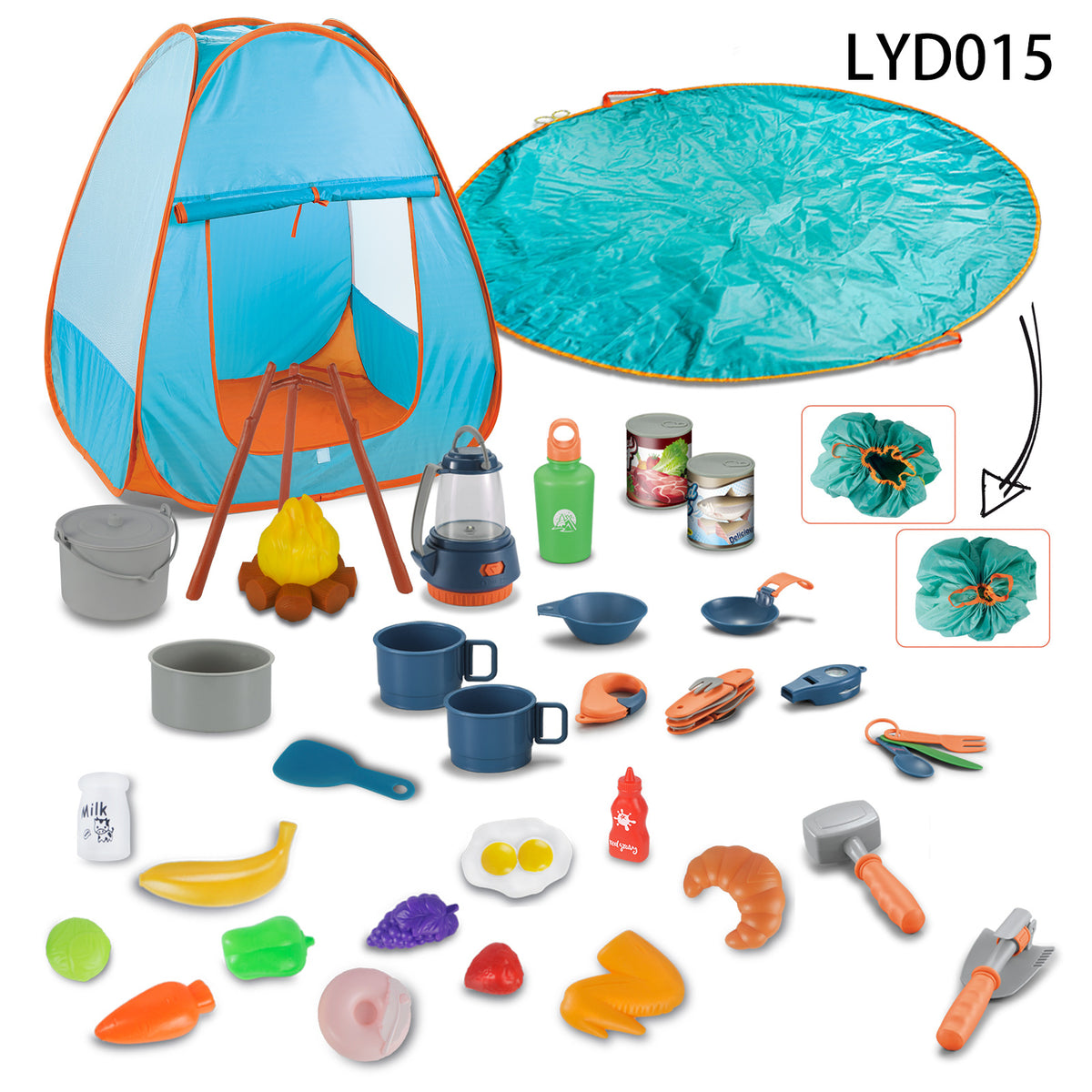 Alpcamers Children's Simulation Camping Tent Play House Toys Outdoor