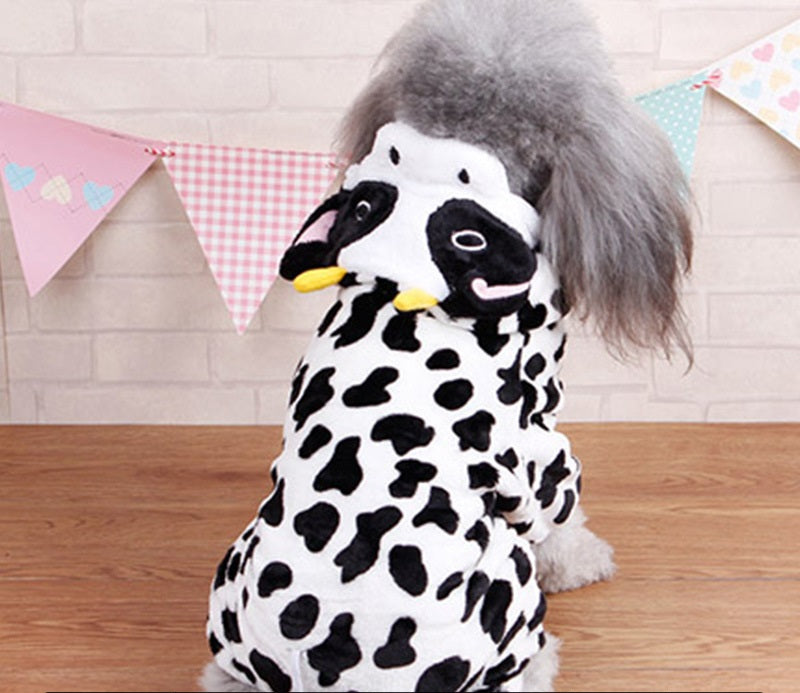 Autumn And Winter Transformed Into Dog Pet Costumes hollow