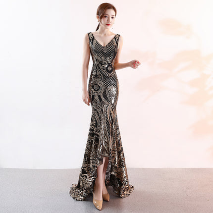 Night Show Ladies Party Dinner Dress Host