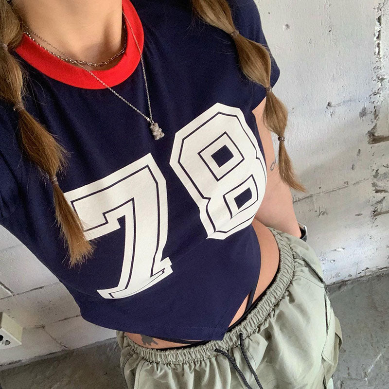 Retro Sports Casual Digital Print Spice Girls T-shirt