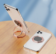 Compatible with Apple, Metal Mobile Phone Bracket Hidden Desktop Fold Ring Buckle Paste Portable Lift Tablet Ipad Lazy