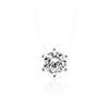 Multi-claw Diamond Zircon Pendant Necklace