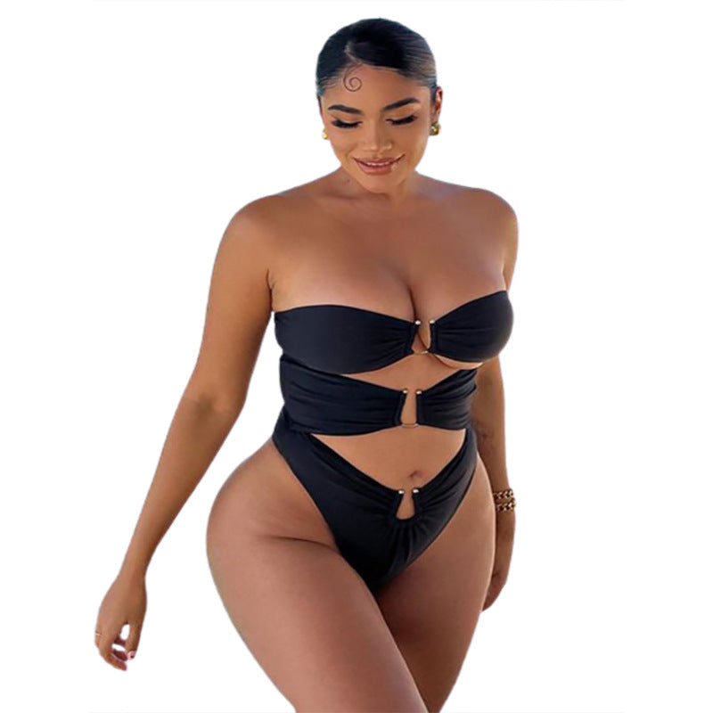 Hollowed Out Slim-fit Jumpsuit