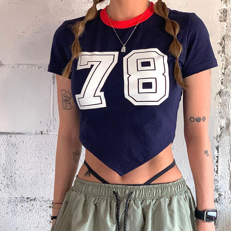 Retro Sports Casual Digital Print Spice Girls T-shirt