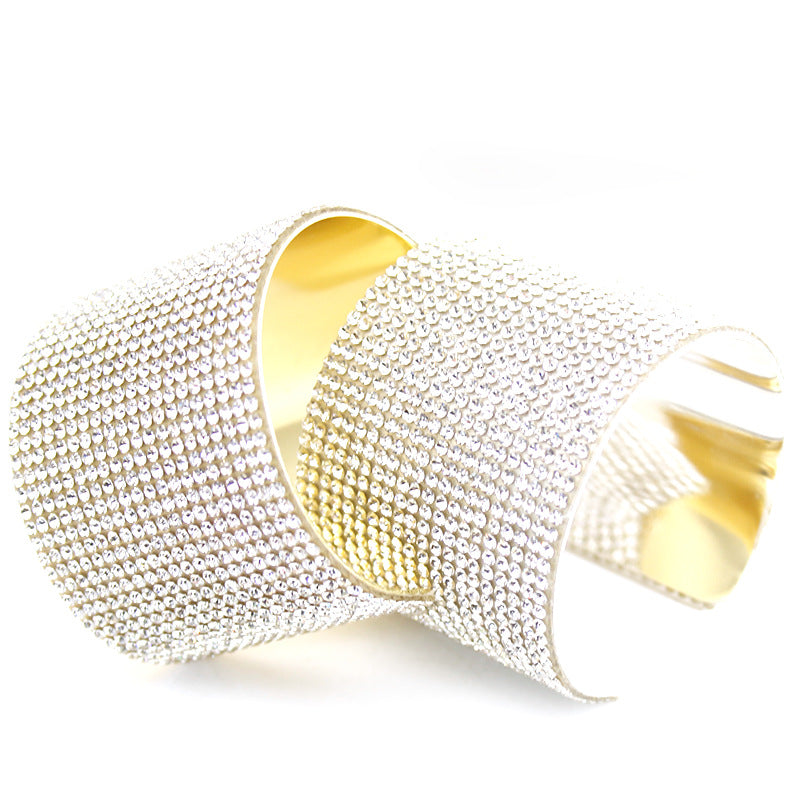 Bright Sparkling Diamond Bridal Bracelet Fashion Simple Female Crystal Jewelry