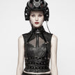 Steampunk Goth Leather Vest Stage Accessories