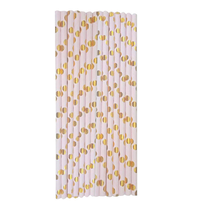 Bronzing Dot  Tableware Set Paper Cup Paper Plate