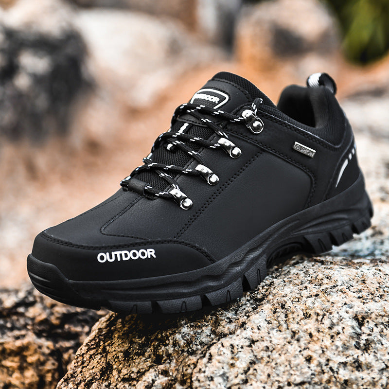 Low Cut Outdoor Large Size Hiking Shoes Men'S Korean Casual Dad Travel Shoes