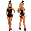 Black Bunny Outfit Corset Set  Accessories