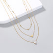 Heart Zircon Multi-layer Necklace