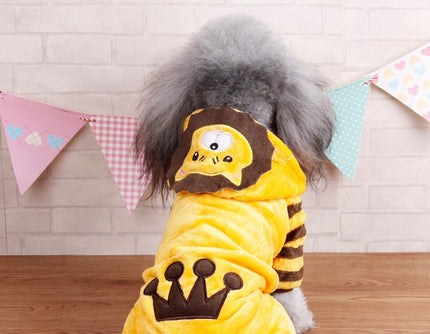 Autumn And Winter Transformed Into Dog Pet Costumes hollow