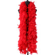 Catwalk Dress Up Colorful Chicken Feather Scarf Accessories Velvet Strips