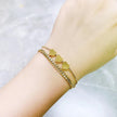 Niche Design Sense Multi-layer Winding Hand Rope Color Preservation 18K Gold Love Bracelet