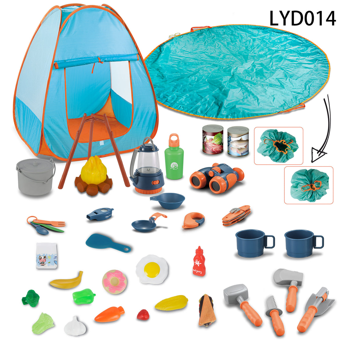 Alpcamers Children's Simulation Camping Tent Play House Toys Outdoor