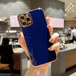 Compatible with Apple , Luxury Gold Plated Case Silicone Stripes Electroplated Cover