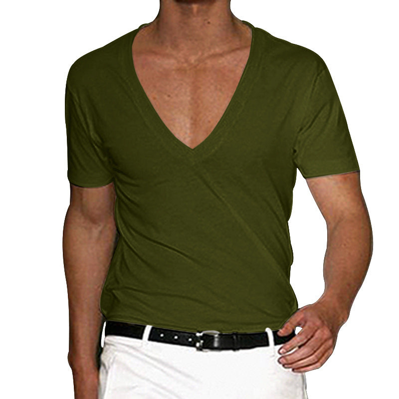 Men's Short Sleeved V-neck