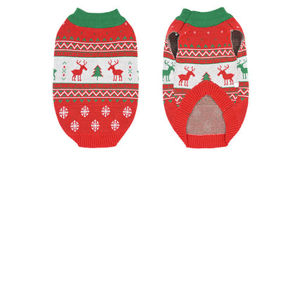 Cat Dog Snow Elk Christmas Warm Sweater