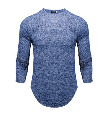 New Round Neck Slim Long-sleeved Men's T-shirt