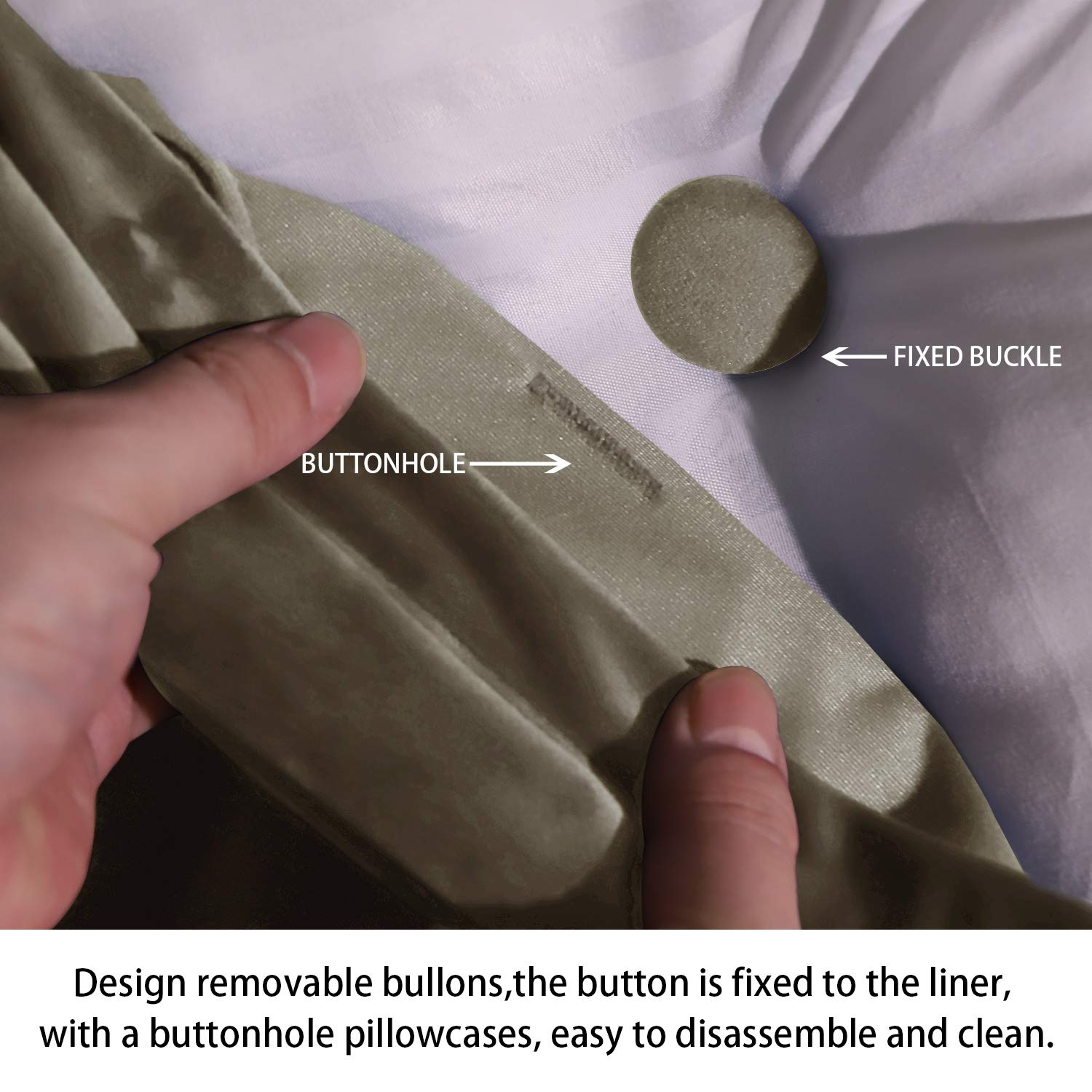 Lumbar Pillows Positioning Back Support Bolster-Velvet Light Tan Queen