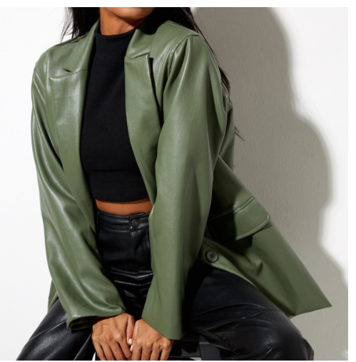 Alpscommerce Leather Coat Warm Suit
