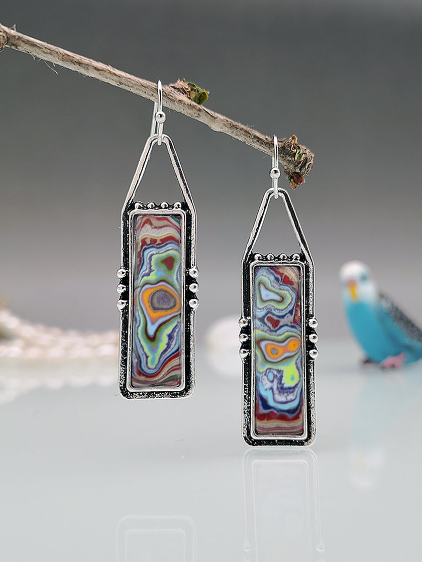 Personalized Solid Color Dual-use Short Earrings