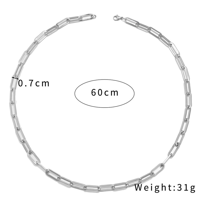 Titanium Steel Men Hip Hop Cold Wind Necklace Women