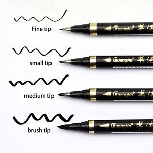 Calligraphy Pen Sketch Beautiful Pen Soft Brush Painting Brush Big Case Signature Pen Copy Script Pen Can Add Ink
