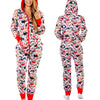 One-piece Pajamas Women Autumn And Winter Couples Hooded Home Service Jumpsuit