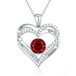 Female 925 Silver Twelve Birthstone Pendant Necklace