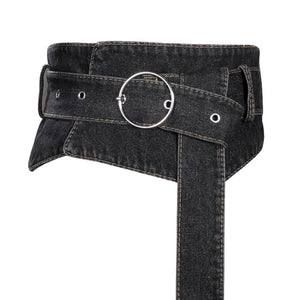 Ladies Fashion Simple Suit Wide Belt Accessories