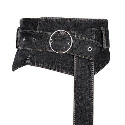 Ladies Fashion Simple Suit Wide Belt Accessories