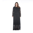 Long Sleeve Hollowed Out Lace Dress