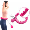 Weighted Hoops for adults and kids, Detachable & Size Adjustable Smart Hoola Hoop  with Auto Rotation and 360-degree Massage, for Lasting Weight Loss, Family Fun and Exercise