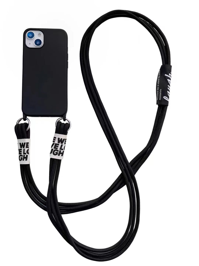 Diagonal Lanyard Soft Strap Hanging Neck Silicone Phone Case