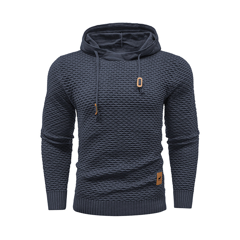 New Style 3D Pattern Outdoor Sports Men Solid Color Casual Hoodies