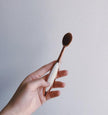 Rose Gold Toothbrush Type Makeup Brush Set