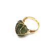 Personality Hand Wrapped Rough Stone Agate Ring