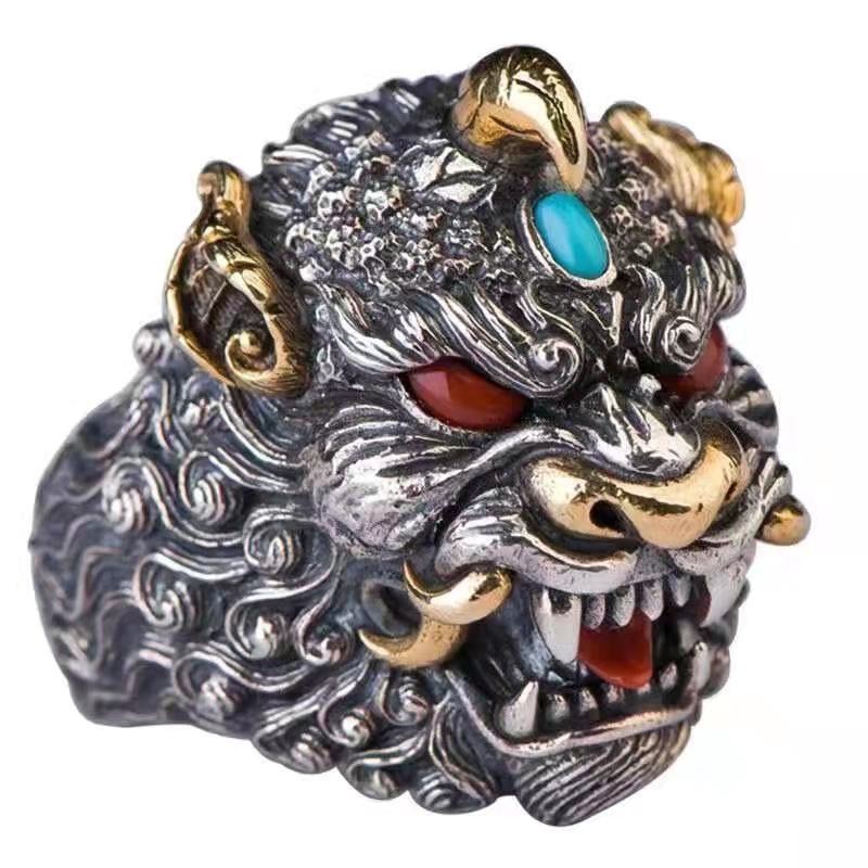 Retro Lucky Men And Women Give Gifts Personalized Ring